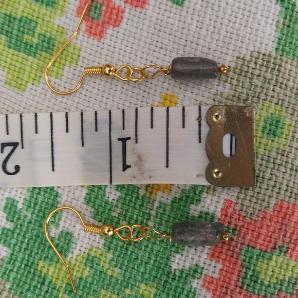 Hand Crafted • Genuine Labradorite Drop Earrings. - Picture 5 of 5